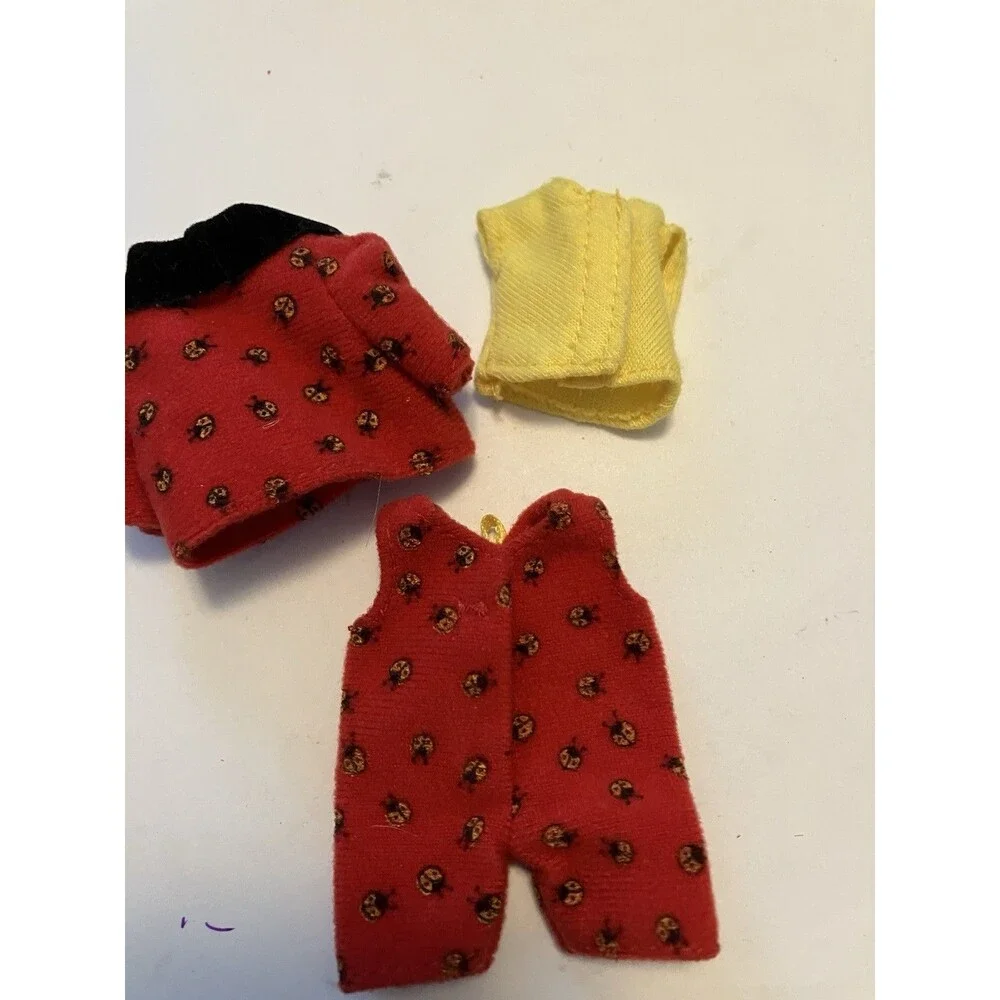 Kelly Doll Fashion Avenue Ladybug Outfit Overalls Jacket Shirt red black yellow